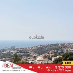 Deluxe apartment for sale in  Ghazir 235 SQM REF#JH17363