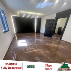 Fully Decorated Office for rent in Jdaideh!! 0