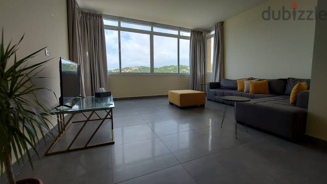 L10730-2-Bedroom Apartment With Mountain View for Rent in Jbeil 0