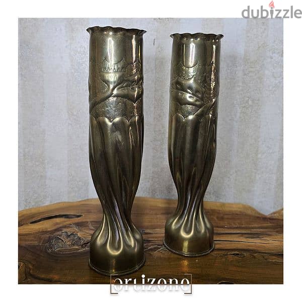 WW1 Artillery Shell Vases 1