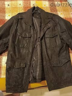 brown genuine leather jacket