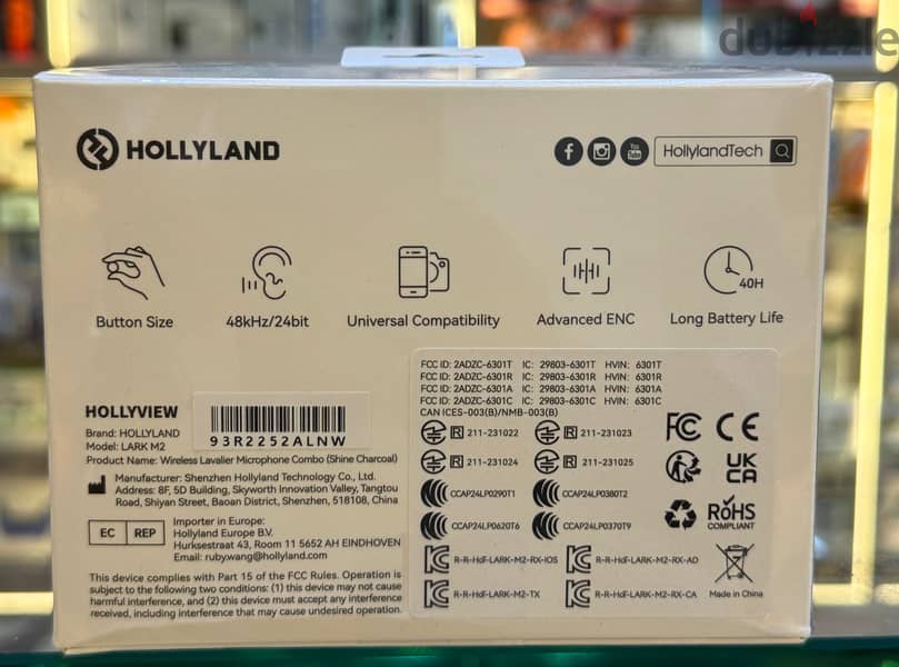 HollyLand Lark M2 wireless Lavalier Microphone 1