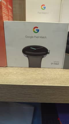 Google Pixel Watch polished silver case/charcoal active band original 0