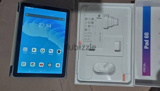 Tablet pad 60 with box, 64gb rom, 3gb ram, 6580 mah battery, like new