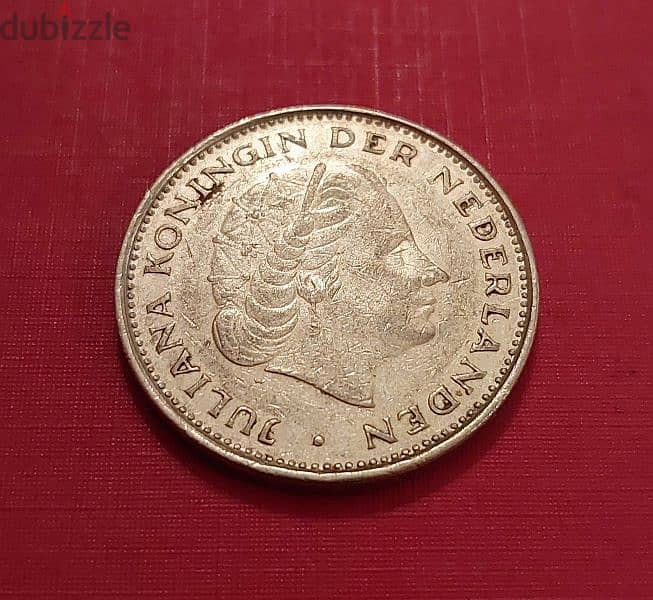 Netherlands Queen Juliana 2 1/2 Gulden 1969 1