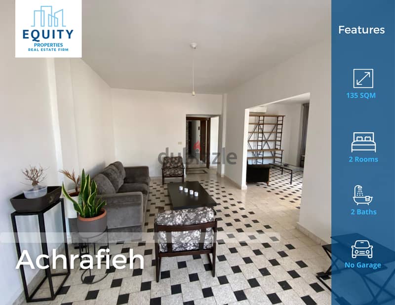 Sioufy | Fully Furnished | Fully Renovated | Rent | 135 SQM | #JD82324 0