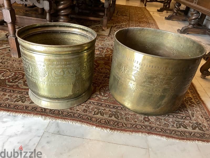 Copper plant pot cover (cuivre) (nhas) 4 different sizes 4