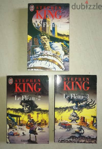 Stephen king "le Fleau" (the stand) volume 1-2-3 roman