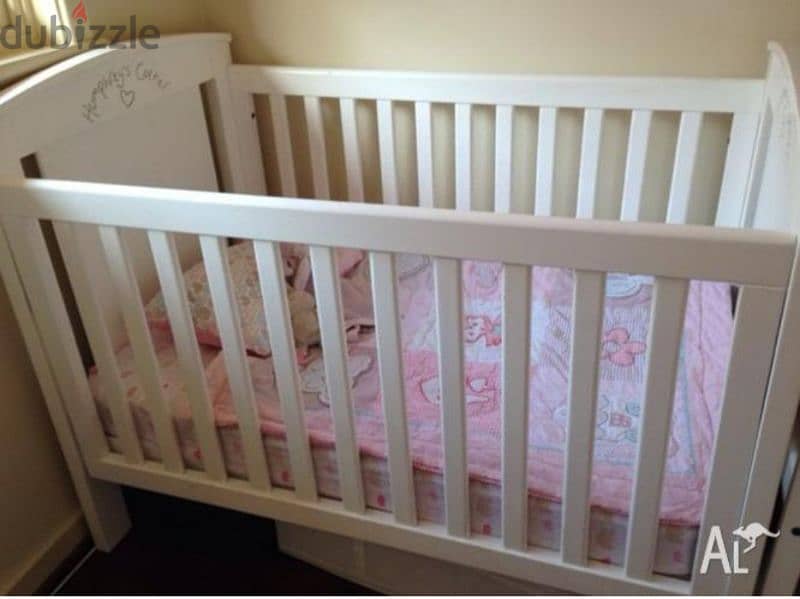 Cot bed with mattress 2