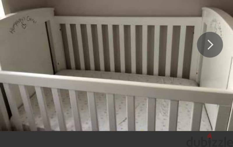 Cot bed with mattress 3