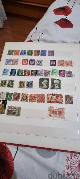 2 big albums are very old stamps  from around the worldgood collection 16