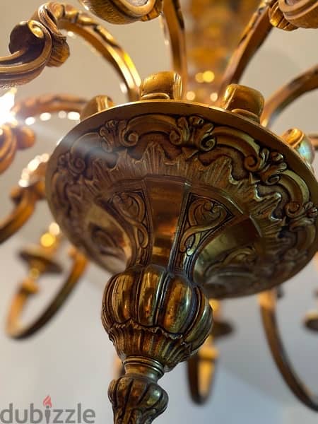 French copper Chandelier | ثريا نحاس فرنسي 4