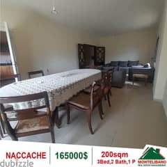 165000$!! Open View Apartment for sale in Naccache