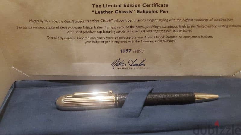 dunhill limited edition pen 5