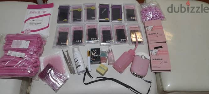 eyelashes setup kit new full عدة تركيب رموش