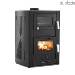 شومينه حطب Wood stove water heater 0