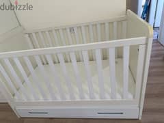 Mamas and Papas Kids Bed White Multilevel with Matrisse