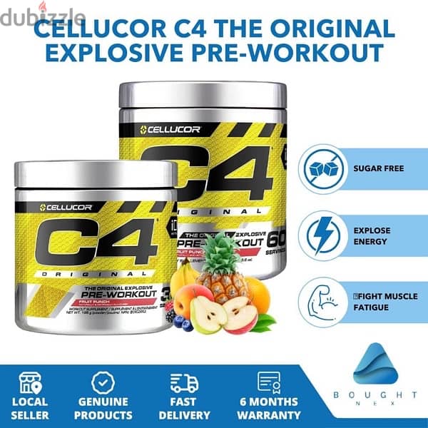 cellucor c4 original explosive pre workout 60scoop 0