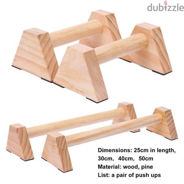 Pair Wooden Gymnastic parrallettes 1