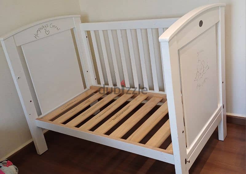 Cot bed with mattress 1