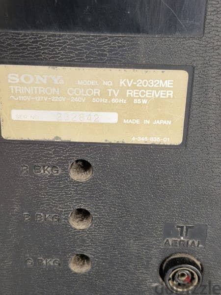 Sony TV made in Japan 2