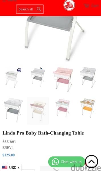 brevi changing table+ banio 2