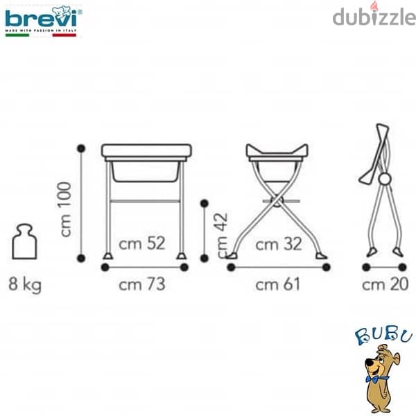 brevi changing table+ banio 3