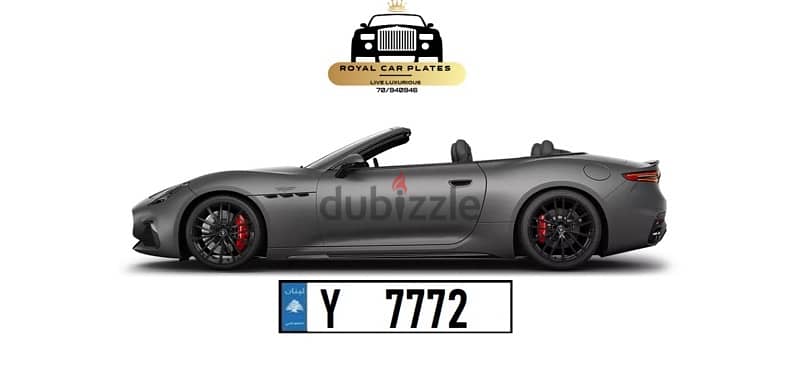 Y 7772 Special car plate number for sale 0