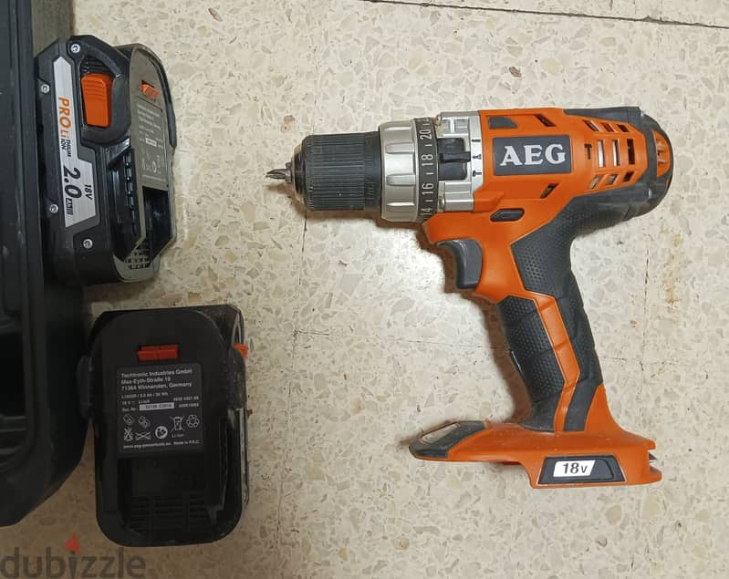 [SOLD] Cordless AEG BSB 18C hammer drill - مقدح رجراج على البطارية 2