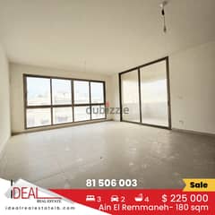 Apartment for sale in Ain El Remmaneh 180 sqm ref#jpt22132