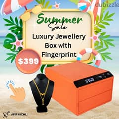 Luxury Jewellery Safe with Fingerprint 0