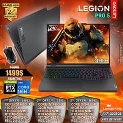 Lenovo Legion Pro 5 i7-14650hx Rtx 4060 240hz Qhd+ 16" Gaming Laptop 0