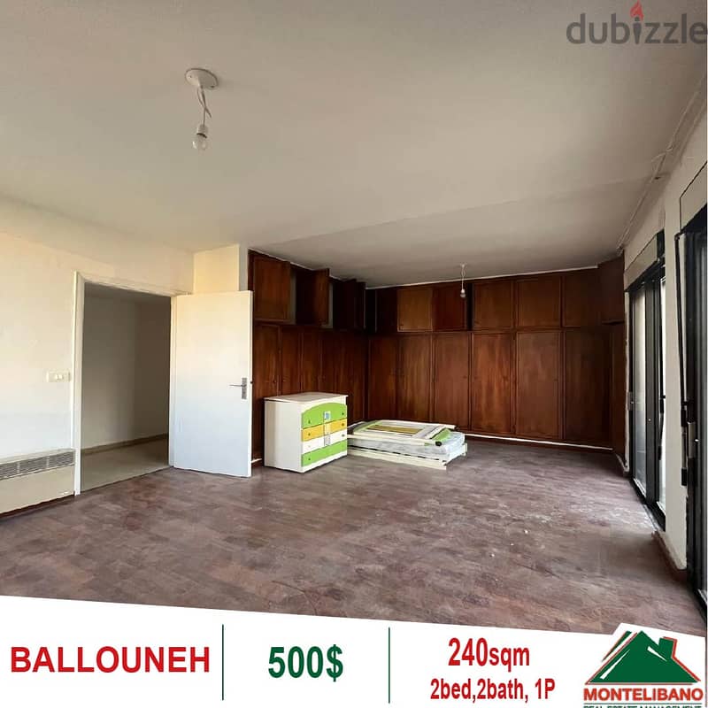 Apartment for rent located in Ballouneh!! 1