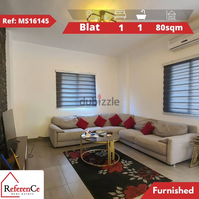 Fully Furnished apartment in Blat شقة مفروشة بالكامل في بلاط 0