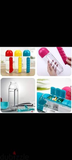 water bottle+medicines box