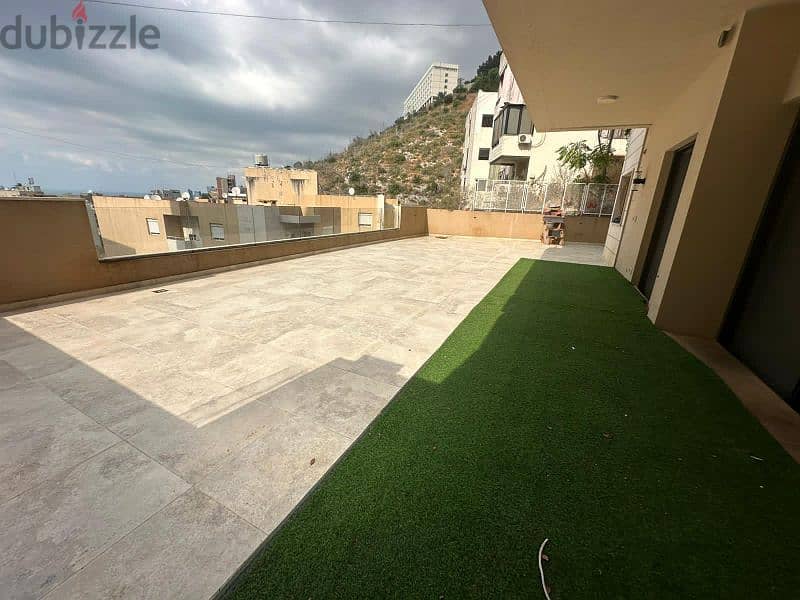 Zalka apt for rent/120m2+120m2 terrace/600$ per month 1