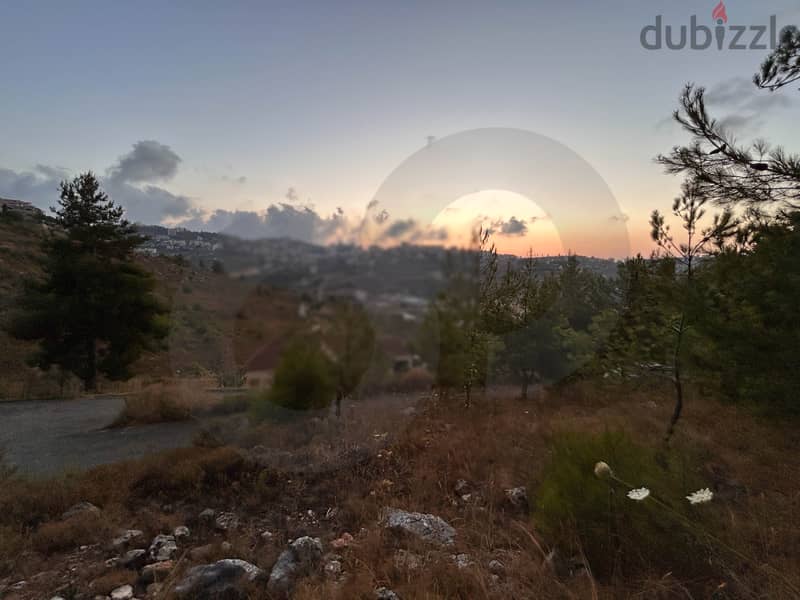 815 sqm land with great view in baisour, Aley/بيصور عاليه REF#LB110544 1