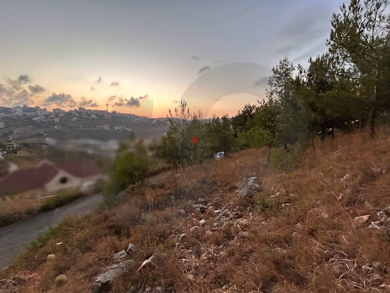 815 sqm land with great view in baisour, Aley/بيصور عاليه REF#LB110544 2