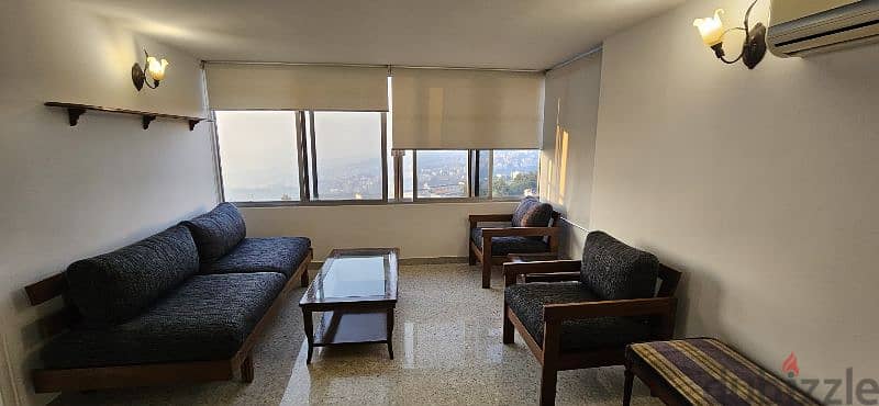 Beit Mery apt for rent/120m2/fully furnished/sea view/700$ per month 14