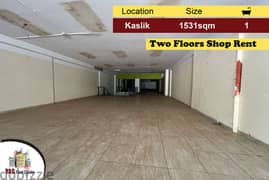 Kaslik 1531m2 | Shop | Rent | High End | Excellent Investment | EH |