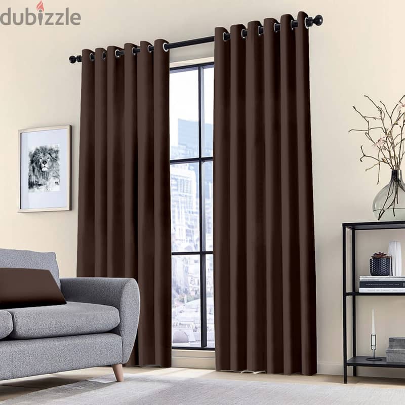 2 x Blackout Ring Curtains – Thermal Insulation Panels for Bedroom 4