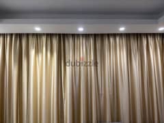 5 pieces curtains indoor double layer ( 70% black out)