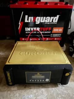 Inverter Euronet 1.8 kw + Battery livguard 200A used