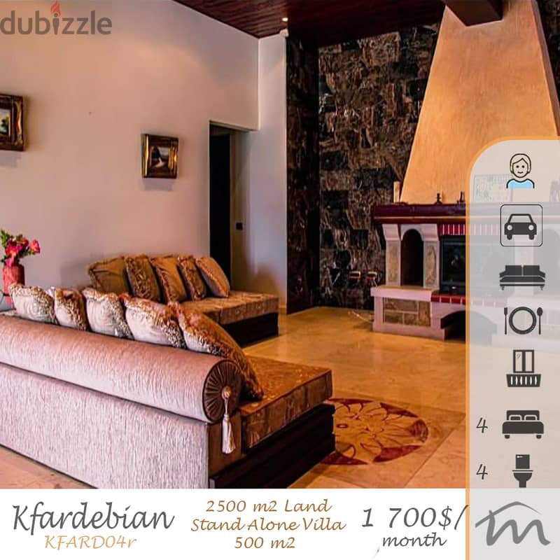 Kfardebian | STAND ALONE 500m² VILLA on 2,500m² Land | Terraces/Garden 0