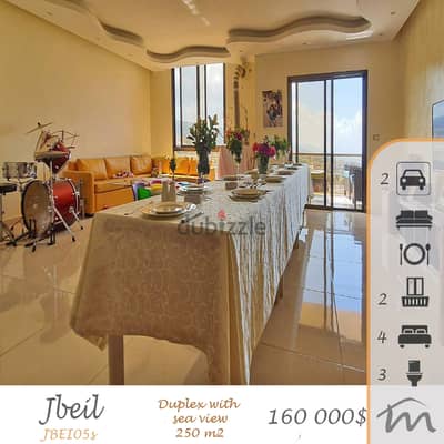 Jbeil | Decorated 150m² Duplex | Open Sea&Mountain View | Catchy Deal