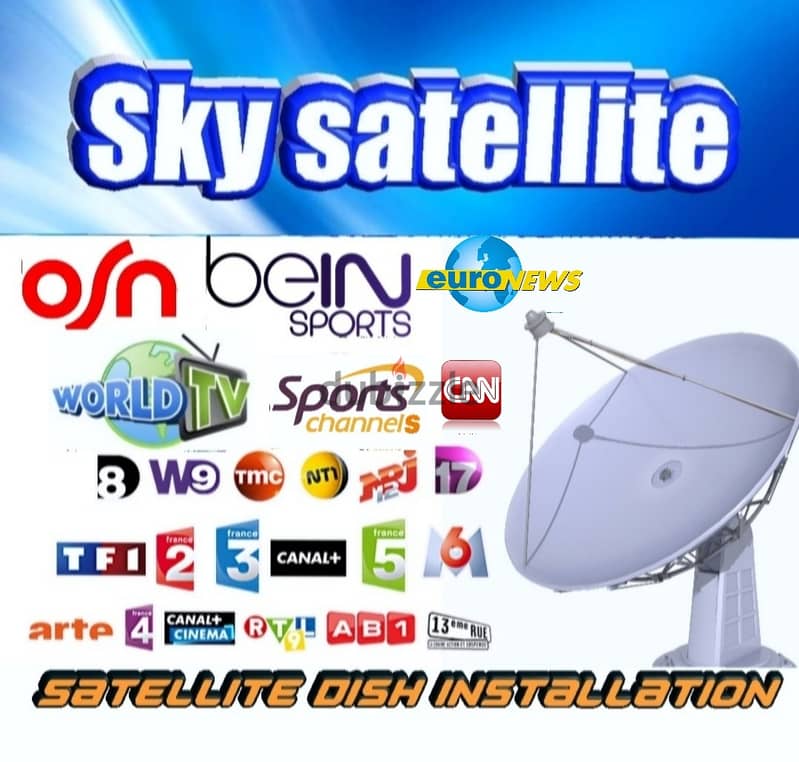 SKY-SAT EU-R04I تركيب ستلايت دش القنوات اللبنانية 0