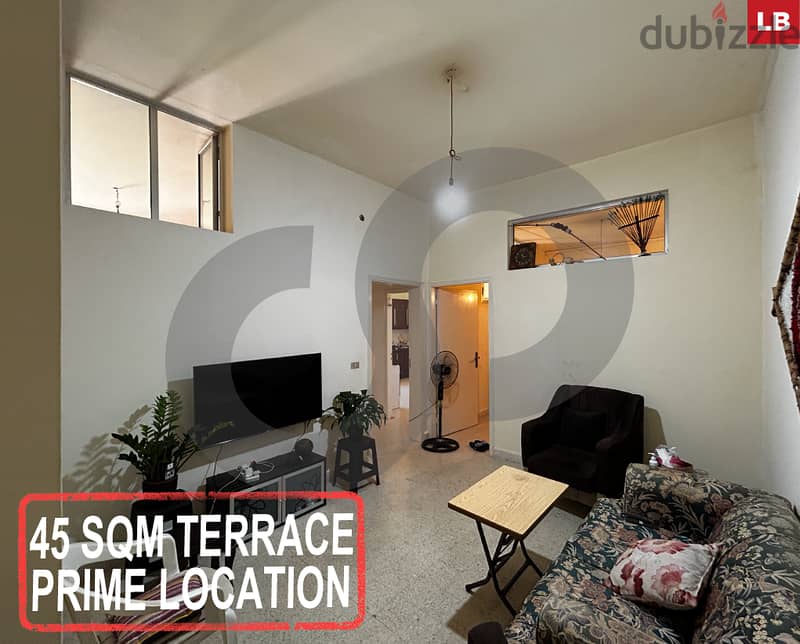 115 SQM apartment with 45 sqm  terrace in Aley/عاليه REF#LB111805 0