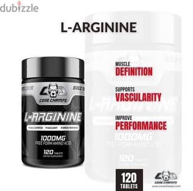 core champs L-arginine 1000mg 120 tablets