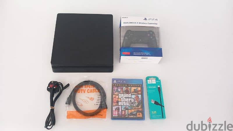 PS4 Slim/Fat 500GB/1TB + 1 Controller + GTA5 New With 1 Year Warranty 3