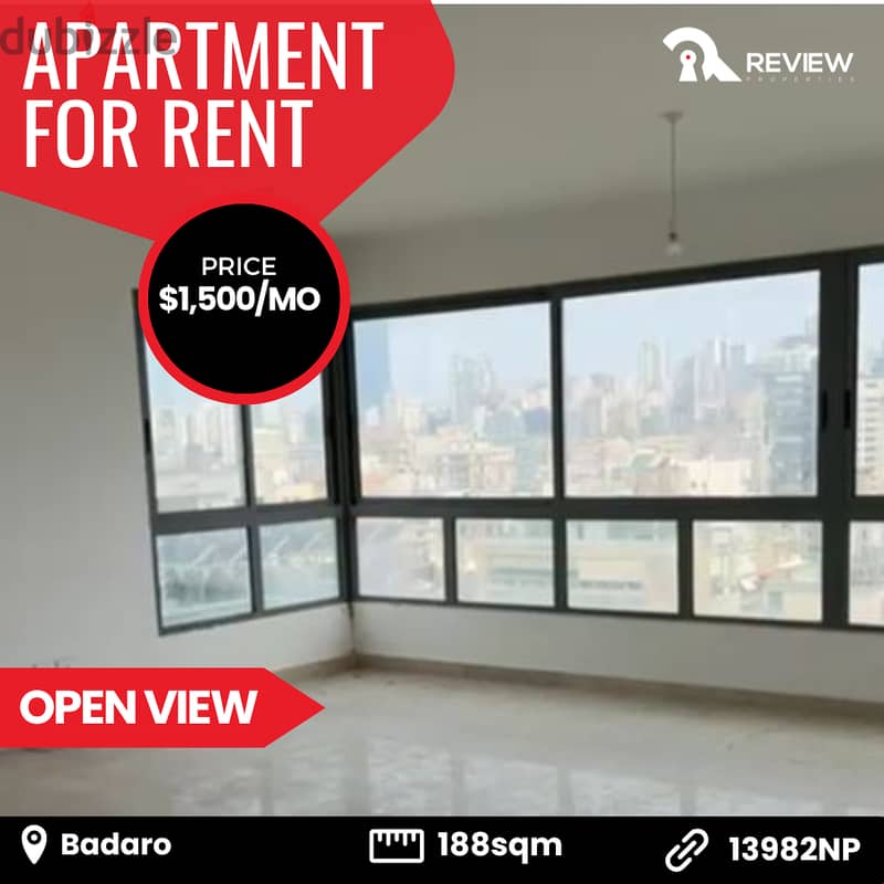 Apartment for rent in Badaroشقة للايجار في بدارو 0